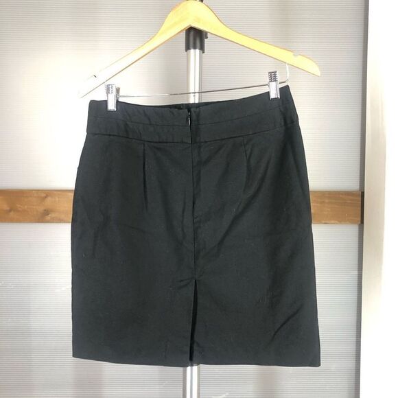 Banana‎ REPUBLIC FACTORY Black Pencil Skirt 2 Front Pockets Sz 8 - Picture 2 of 5